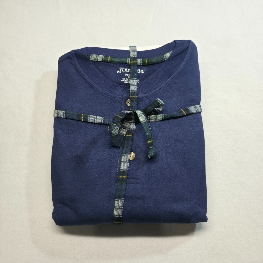 St. John's Bay Men's Tartan Pajama Set Size XL NWOT